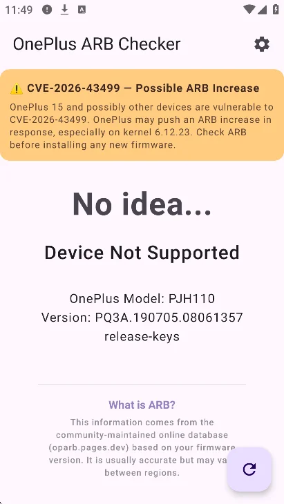 һ�ӷ��ع������app(OnePlus ARB Checker)��ͼ2