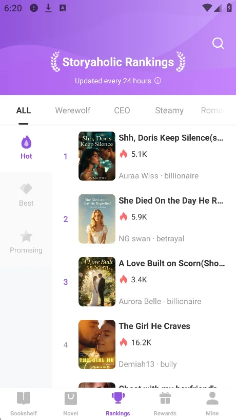 StoryaholicС˵app���°����ؽ�ͼ1