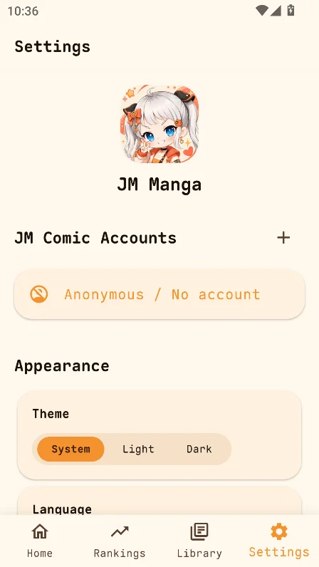 jmmanga�޹�氲׿������v0.2.4���°����н�ͼ