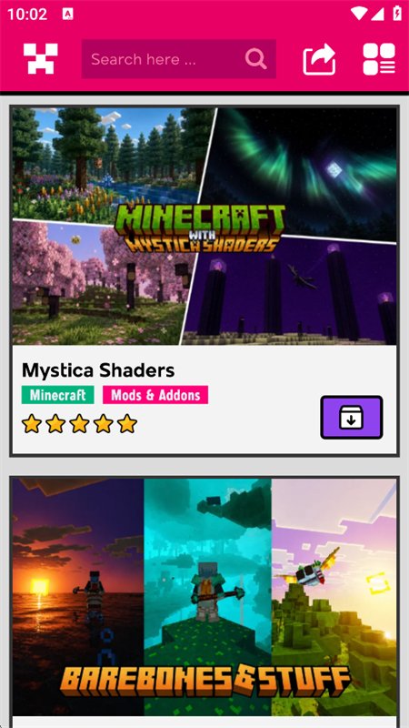 �ҵ������Ӱ���ʰ�(Shader Mod)���°汾����v1.9.76 ��׿�����н�ͼ