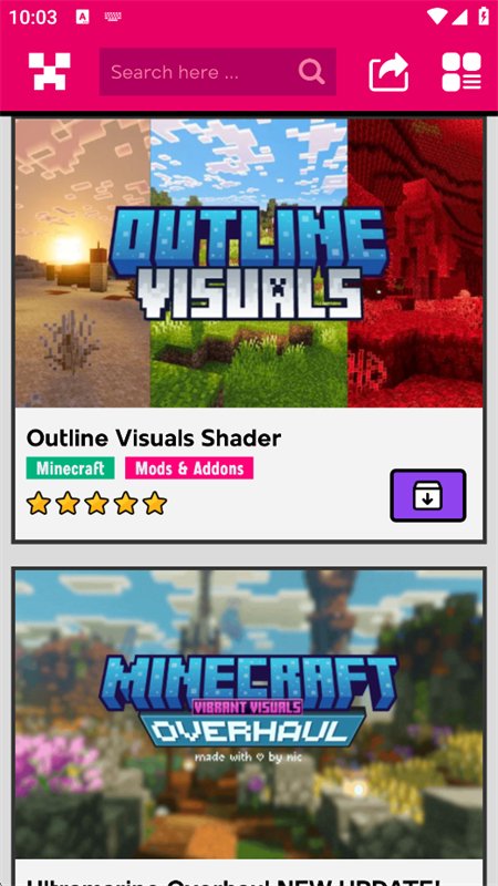 �ҵ������Ӱ���ʰ�(Shader Mod)���°汾����v1.9.76 ��׿�����н�ͼ