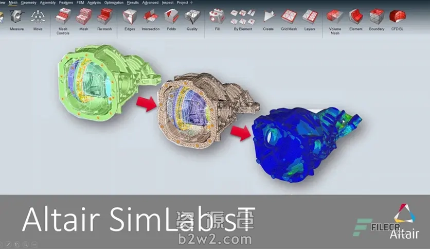 Altair SimLab 2026中文激活版 多物理场仿真 建模 网格划分