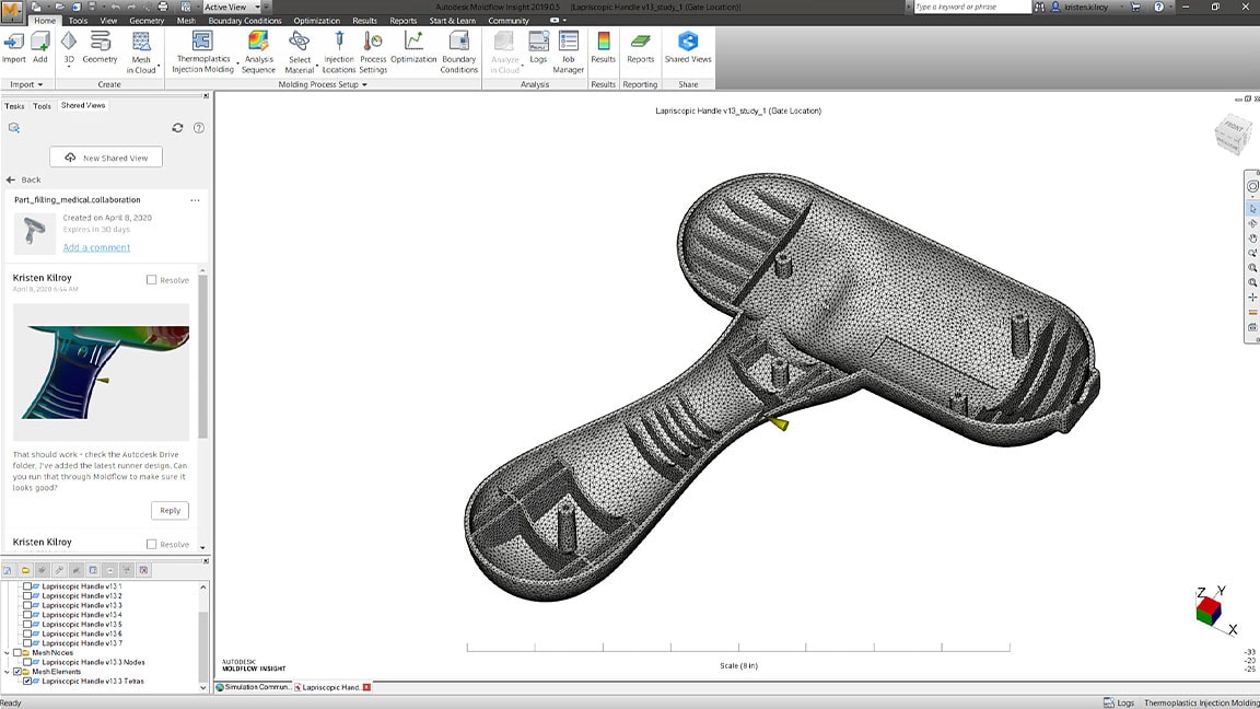 Autodesk Moldflow Insight2026激活版 提高精度 网格 细化
