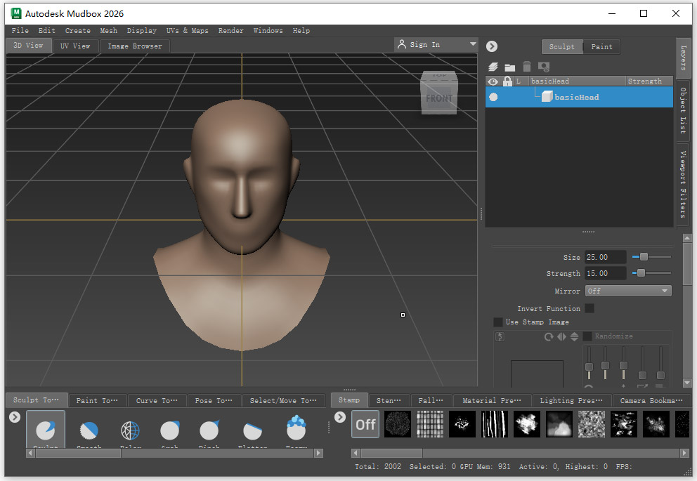 Autodesk Mudbox 2026���ļ�����ͼ