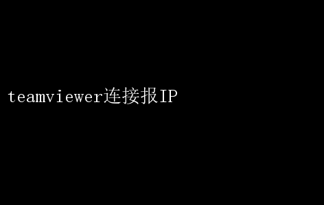 TeamViewer���ӹ����Ų�ָ��