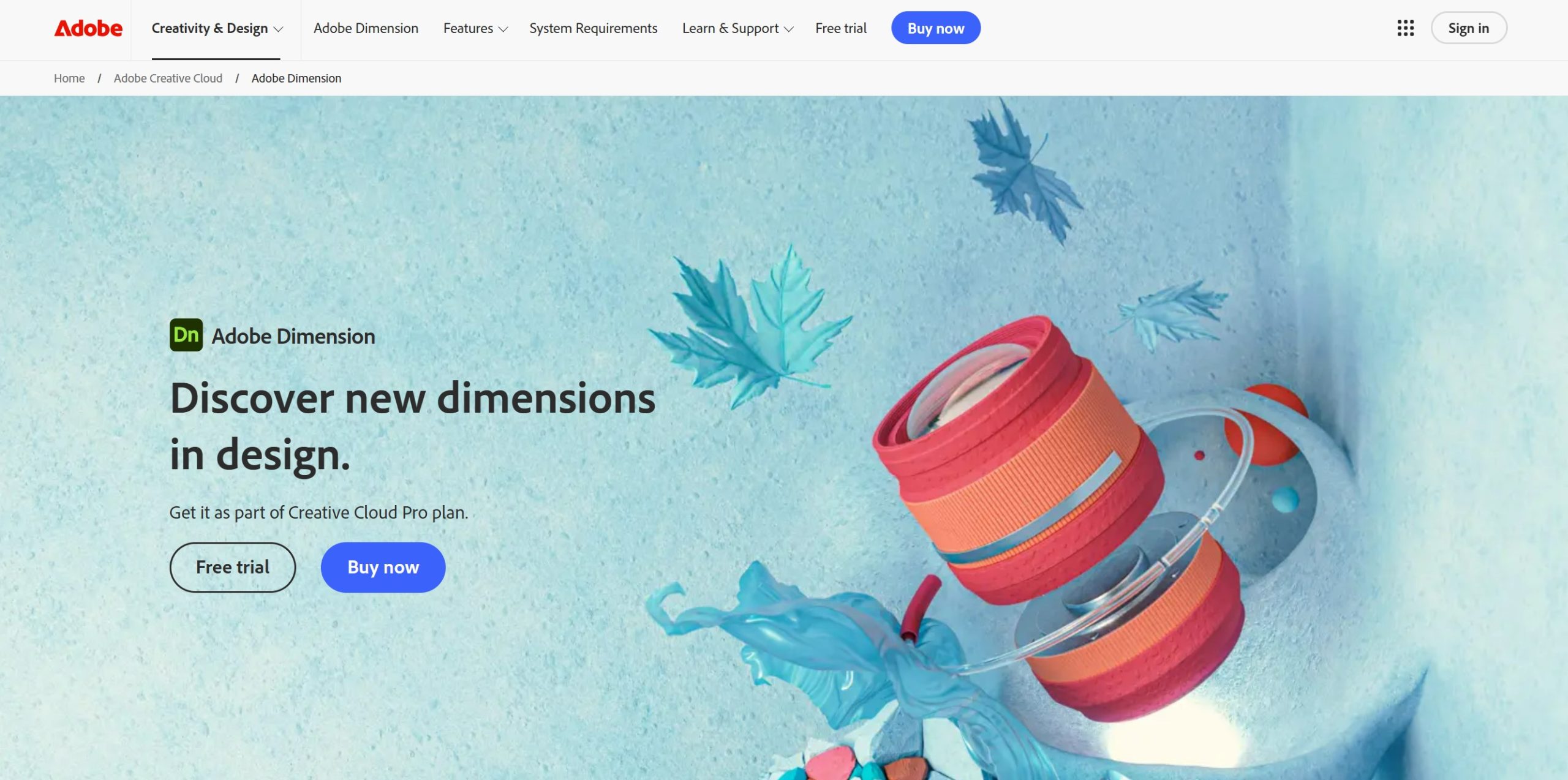 adobe dimension 2026���Ŀɼ���� �������� 3D���
