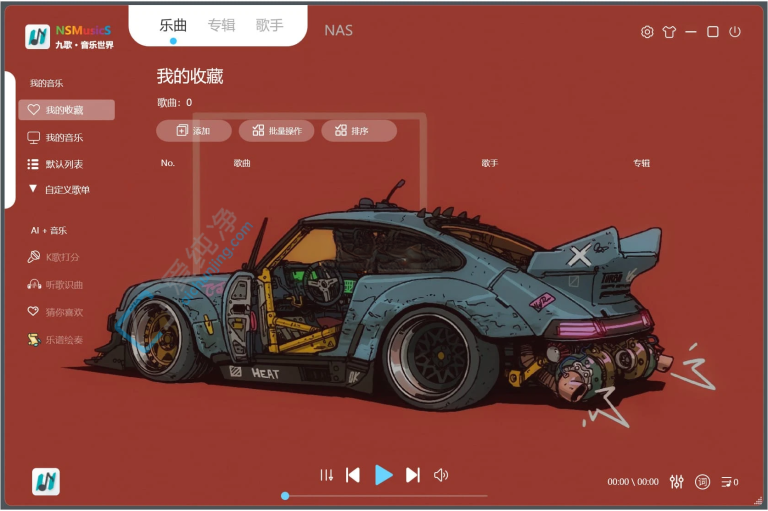 NSMusicS(��Դ���ֲ�����) �����б� ��������