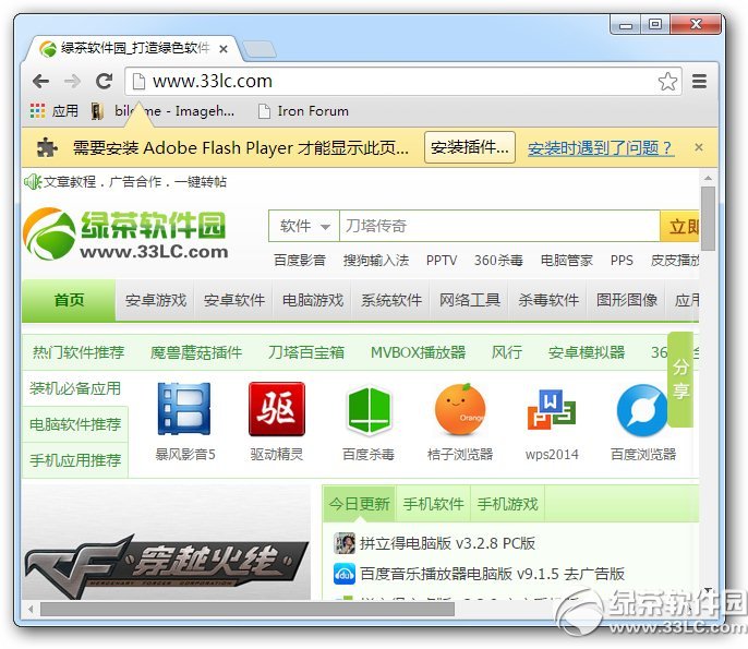 SRWare Iron 使用教程 设置界面