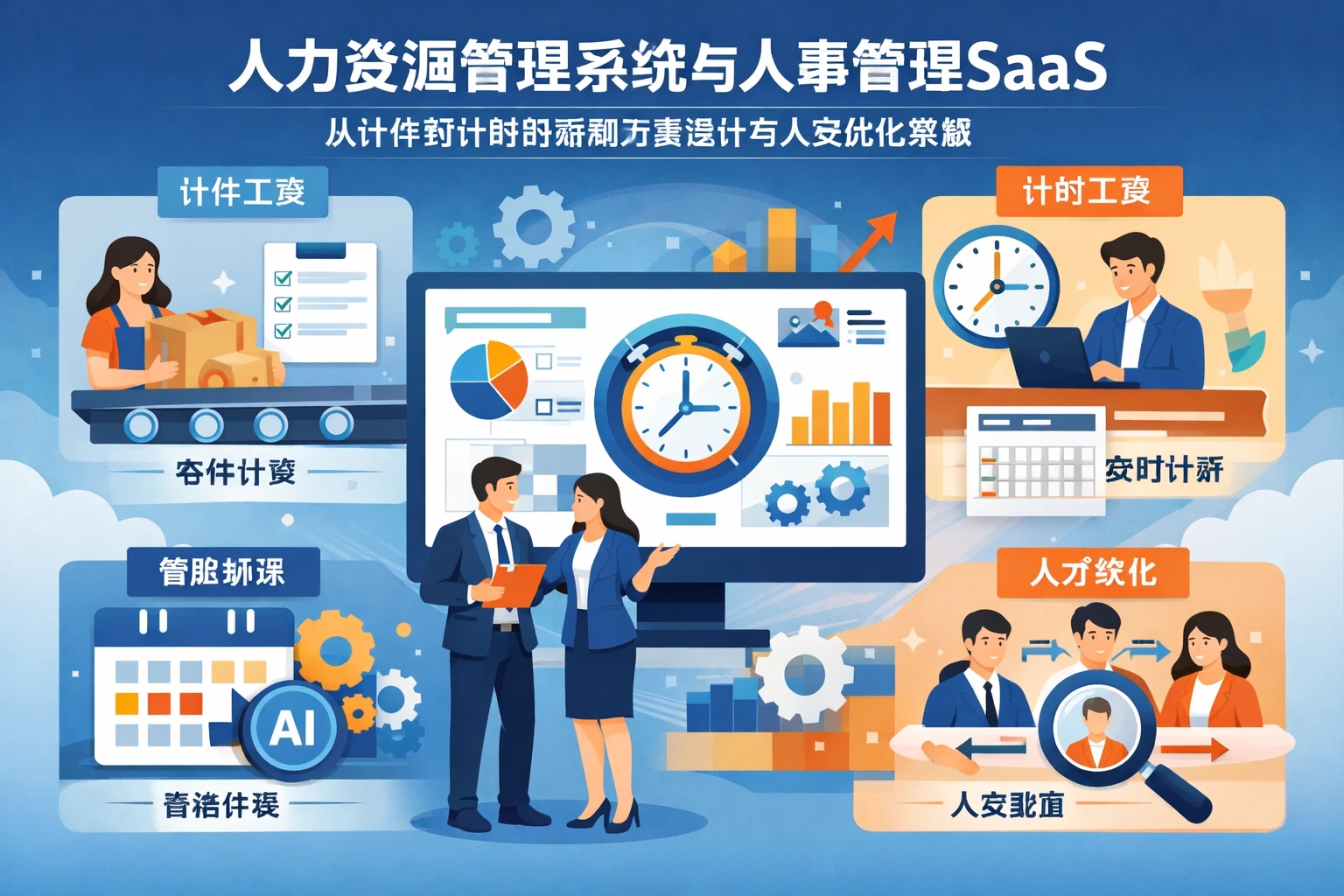 薪人薪事,人力资源SaaS系统,组织人事,薪酬考勤,招聘管理,绩效激励,一体化管理平台,企业数字化转型工具