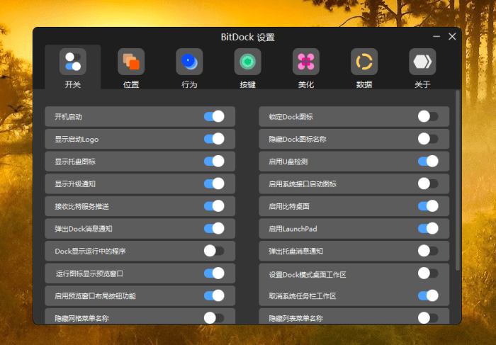 BitDock 桌面美化工具