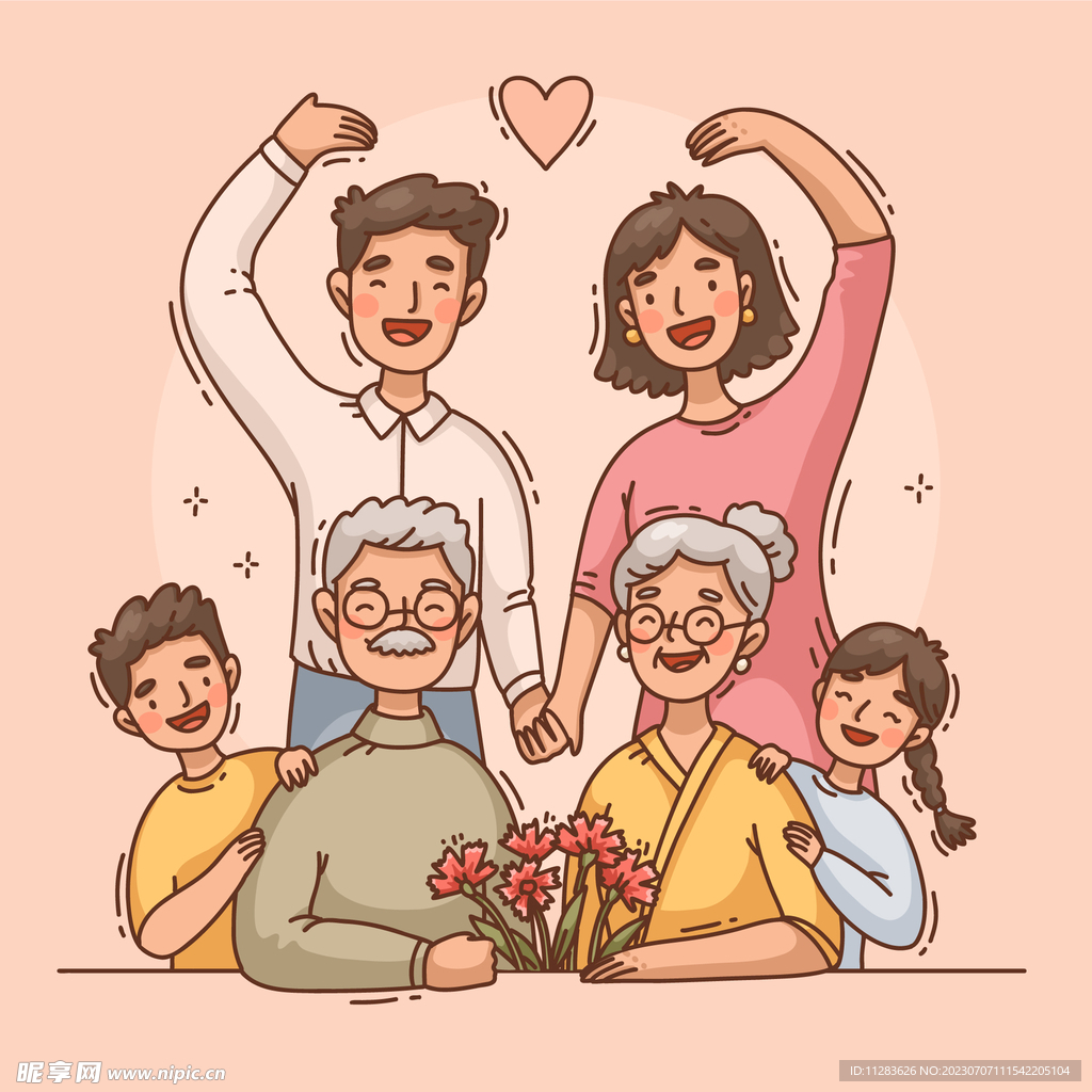 һ����ܰ�����Ĳ廭��ǰ����һ���������΢Ц��ӵ������������͵�ů��ɫ�����м�������һ������ĺ�ɫ���ģ������ϻ���������������ϣ������ɫ֦Ҷ�������·���ҽ��ʮ�ֱ�־���ĵ�ͼ��������������ů������ͻ��רҵ�����У������Ϸ��С������������ĸ��֣���ƽ����ƣ��ʺ���Ϊ�ƶ�Ӧ����ͼ