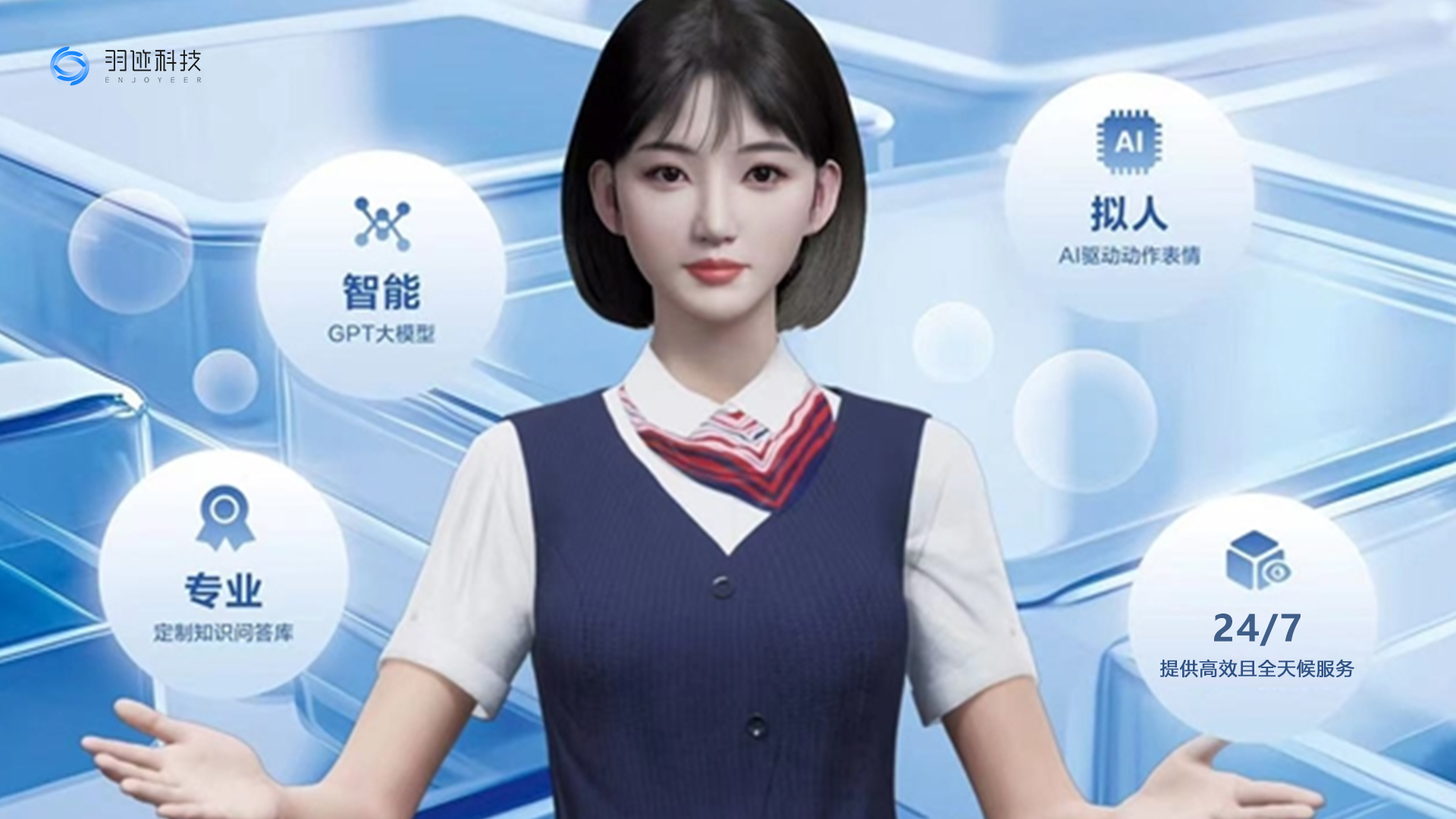 诚企易 智能客服 数字人 企业AI门户 知识库 问数 来电名片