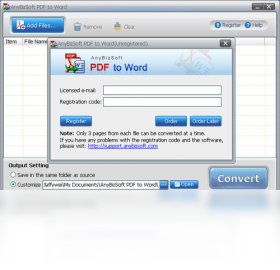 AnyBizSoft PDF to Wordv4.0.2 ��Чת���������н�ͼ