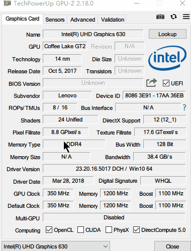 GPU-Z �鿴�Կ��ͺ� ���� ��ϸ��Ϣ