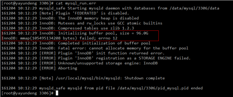 MySQL ����ʧ�� �����ų�