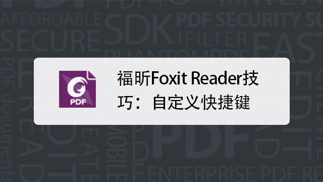 ����Ķ�����Foxit Reader�����ٶ��Ż�����