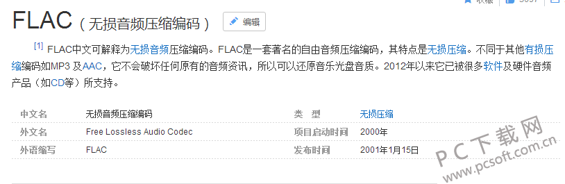 Flac ���� ֧�ֵ������ʽ �б�