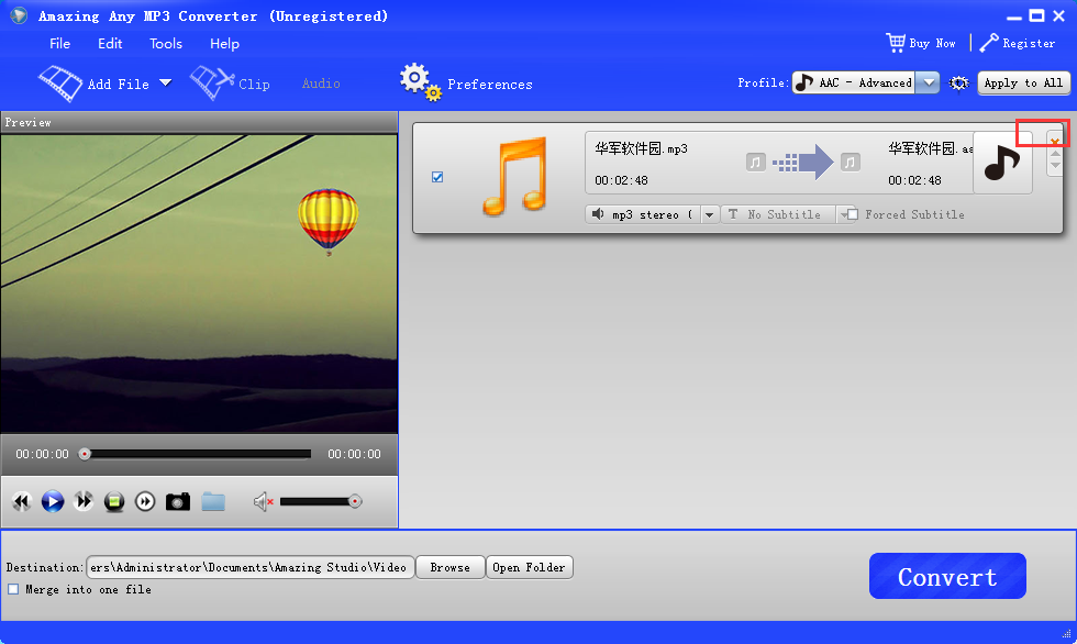 Any Video Converter Ultimate ��Ƶת��MP3Ч��ͼ