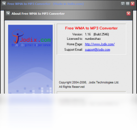Jodix Free WMA to MP3 Converter2026 ��Ƶת���������н�ͼ