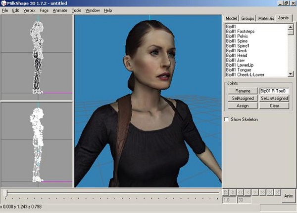 MilkShape 3D 3D��ģ��������չʾ
