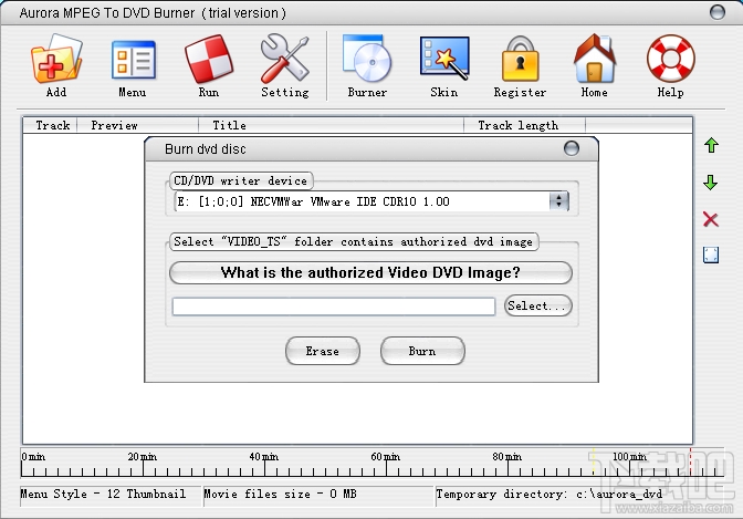 Aurora MPEG to DVD Burner ֧�ָ�ʽ ������� ����