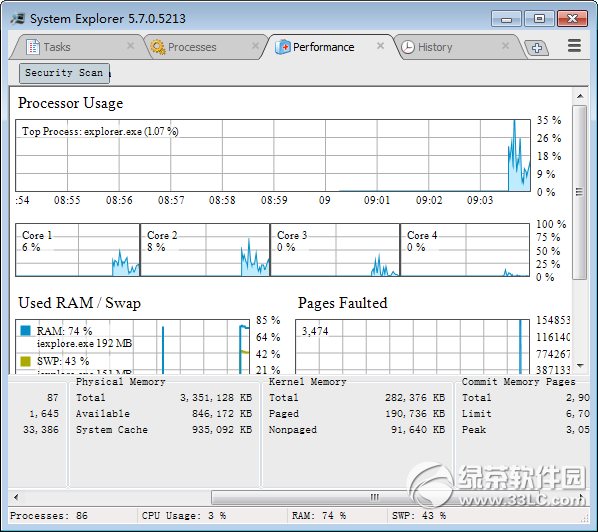 System Explorer ϵͳ���̹������߽����ͼ