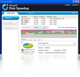 Disk SpeedUpv24.01 ������Ƭ�������н�ͼ