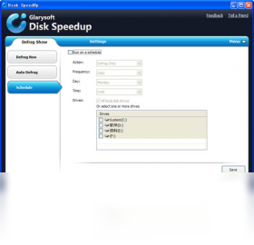 Disk SpeedUpv24.01 ������Ƭ�������н�ͼ