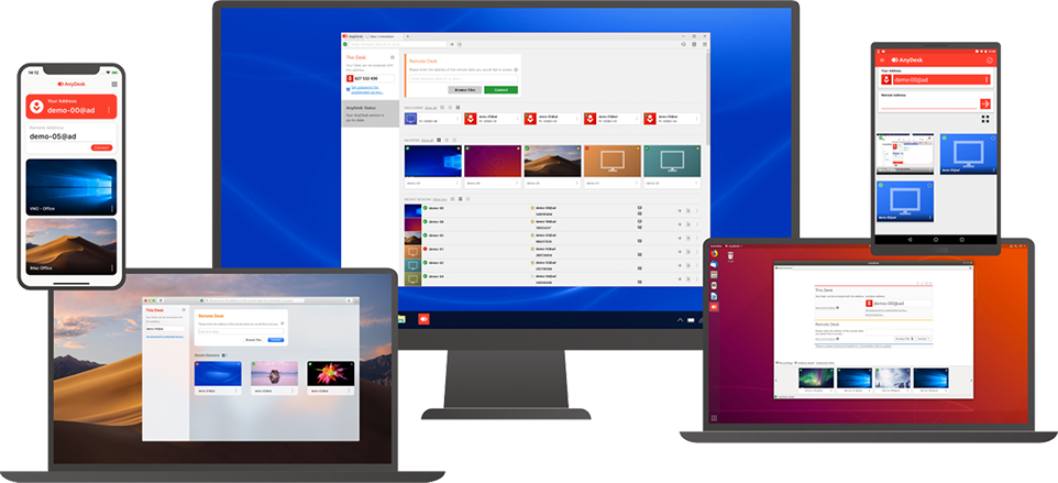 AnyDesk��ƽ̨֧��