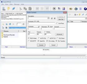 Core FTP LE2.6 ��ȫ�ļ��������н�ͼ