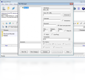 Core FTP LE2.6 ��ȫ�ļ��������н�ͼ