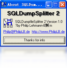 SQLDumpSplitter 支持数据库类型