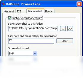 D3DGearv4.85 ��Ϸ¼�ƹ������н�ͼ