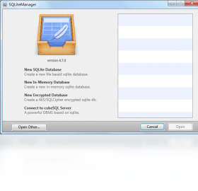 SQLiteManager3.2.1 ���ݿ�����������н�ͼ