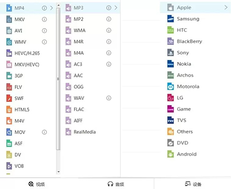 Apowersoft��Ƶת���� ֧�ָ�ʽ �б�