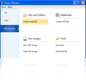 True Burnerv2.0 ��¼�������н�ͼ