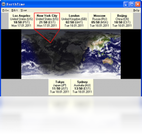 EarthTime3.5.4 ʱ��ͬ���������н�ͼ