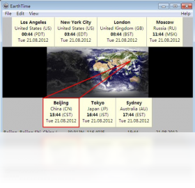 EarthTime3.5.4 ʱ��ͬ���������н�ͼ