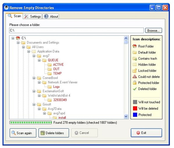 Remove Empty Directories �������ļ��й���