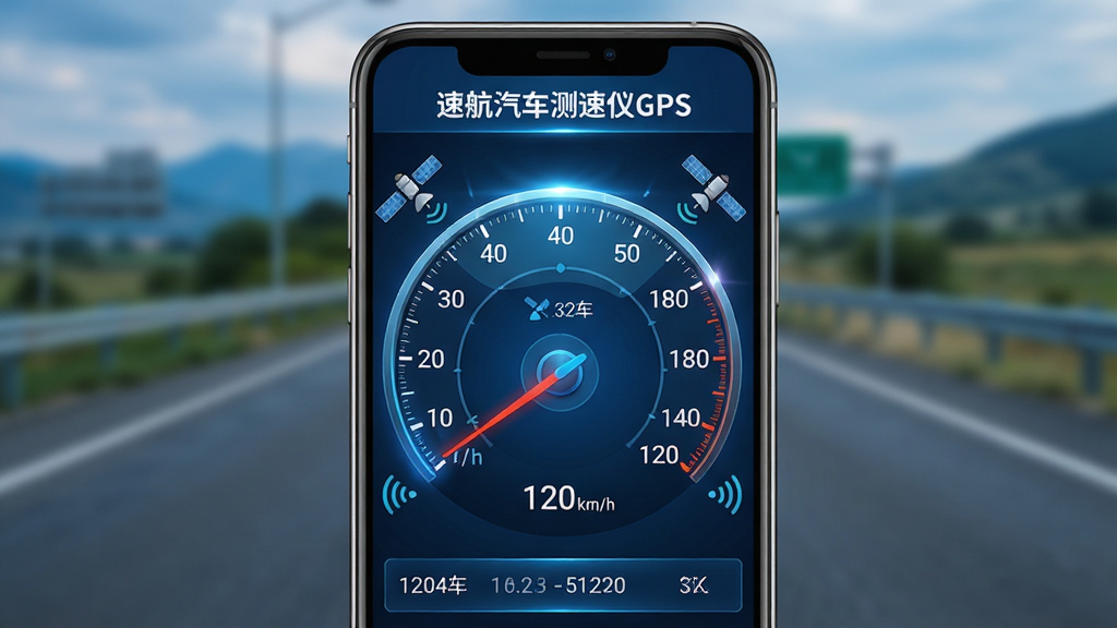 ���壺�����ֻ���д����Ļ��ʾ���ٺ�����������GPS�����������棬�ٶȱ���ָ��ָ��120km/h����Χ�������ź�ͼ�ꡣ���֣��ֻ����У�����Ϊģ���Ĺ�·�羰��ͻ����Ļϸ�ڡ��Ű棺�Գƹ�ͼ���ֻ���ĻΪ�Ӿ����ġ���񣺿Ƽ��У���ɫ��Ϊ���������Чϸ�塣ϸ�ڣ��ٶ����֡�����������������Ϣ�����ɱ档���ʣ����壬�ɾ����޶���Ԫ�ء�