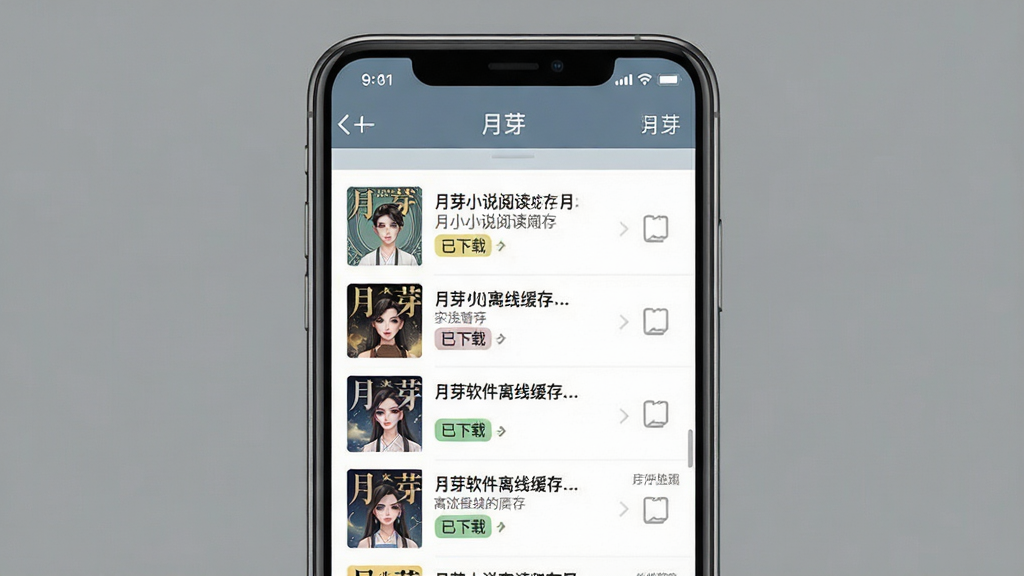 һ��չʾ��ѿ�������߻��湦�ܵ�ʾ��ͼ������Ϊ�ֻ���Ļ����Ļ����ʾ��ѿС˵�Ķ����Ļ���������棬�г��ѻ����С˵�б����С������ء���ǩ������Ϊ��ɫ�������ʵ�ã��������������ʸɾ����޶���Ԫ�أ�ͼƬ������Ϊ����ѿ��
