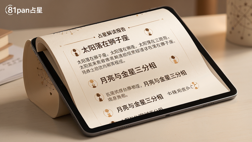 ���壺һ��ͼ�Ĳ�ï��ռ�ǽ�����棬��ƽ������Ϲ���չʾ�����֣�ƽ�����б�ţ���Ļ���ǹ��������ֵ��ĵ�������һЩ����Сͼ�ꡣ�Ű棺���ֶ�������������Ӵ���ʾ��������š�֪ʶ��ǿ���Ű���ϸ�ڣ��������С�̫������ʨ������������������������ࡱ��ʾ�����֣�����ɫ����ů�����ʣ����壬����ɾ����޶���Ԫ�أ����С�81panռ�ǡ���־��