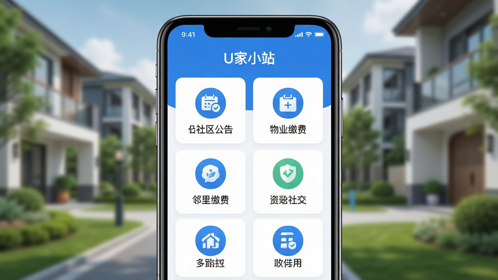 ���壺һ����Ϊ��U��Сվ�����ֻ�APP����չʾ����Ļ�����������桢��ҵ�ɷѡ������罻�ȹ���ģ��ͼ�ꡣ���֣��ֻ���Ļ���У�UI��������������ͼ���������롣�Ű棺�ִ����ı�ƽ����Ʒ����Ϣ�㼶���������������Ȼ��ɫ������ɫ�Ͱ�ɫΪ�������ֿƼ����������С�ϸ�ڣ���Ļ����ʾ��U��Сվ��������ͼ�꾫�£�����Ϊģ�����ִ���С�����ۡ����ʣ����壬�ɾ����޶���Ԫ�ء�