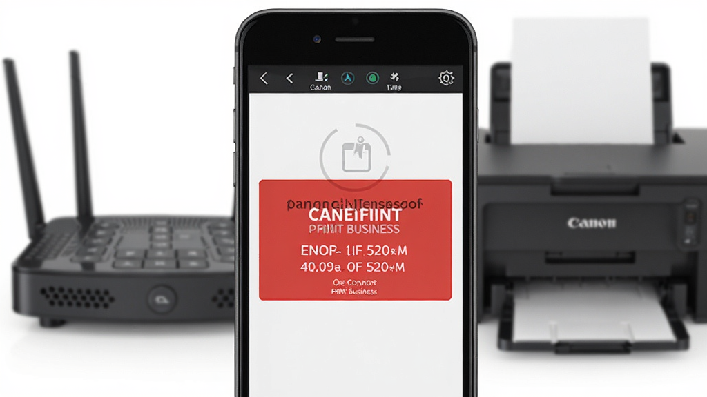 Canon PRINT Business �����ų�����ʾ��ͼ������Ϊ�ֻ���Ļ��ʾ����ʧ����ʾ������Ϊ·�������ӡ�������־��У����дʵ��ϸ��չʾ�����룬���������ɾ�