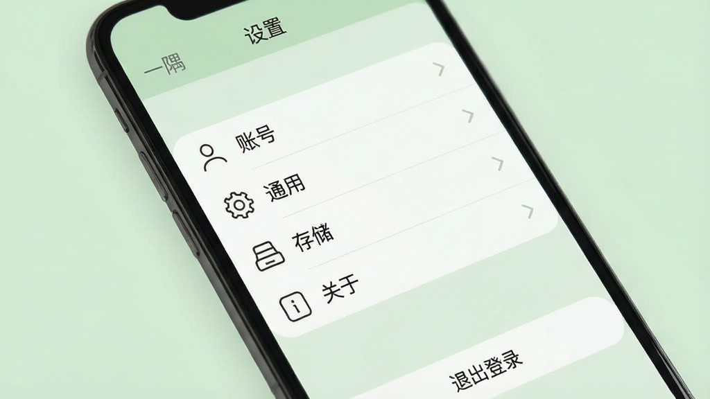 ���壺�ֻ���Ļչʾ��һ�硹�����ý��棬���ϵ��������š��˺š�����ͨ�á������洢���������ڡ���ѡ����֣������б�ռ����Ļ��ÿ����ͼ������֣��Ҳ��м�ͷ���Ű棺�б�������ȣ����������������ˬ���ţ�����Ϊǳ��ɫ��ͼ��Ϊ���Է��ϸ�ڣ���Ļ�����С����á����⣬�ײ��С��˳���¼����ť�����ʣ��߷ֱ��ʣ�ɫ����ͣ����������޶���Ԫ�ء�