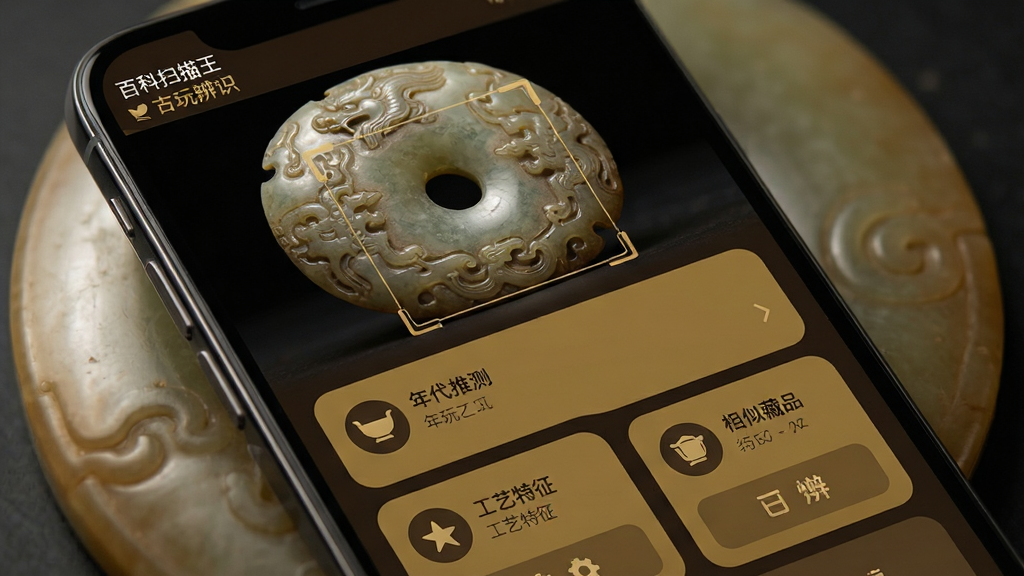 ���壺�ٿ�ɨ����APP�ġ������ʶ�����ܽ��棬������һ������������赡����֣��ֻ���Ļռ�ݻ������壬���ͼƬ����Ļ�Ϸ����·��Կ�Ƭ��ʽ���С�����Ʋ⡱���������������������Ʋ�Ʒ������Ŀ���Ű棺��Ϣ�㼶��������Ŀ��ƬԲ�ǻ������м���ͼ�ꡣ��񣺹ŷ����ִ�UI��ϣ�������ɫ�Ͱ���ɫΪ��ɫ����Ӫ����ȵ��ŵ��Ӿ���Χ��ϸ�ڣ���Ļ���Ͻ���ʾ���ٿ�ɨ��������������赱������������ɼ���ʶ����Զ����������Ե�����ʣ�΢����Ӱ�ʸУ�ϸ�ڷḻ�������黯�ɾ���