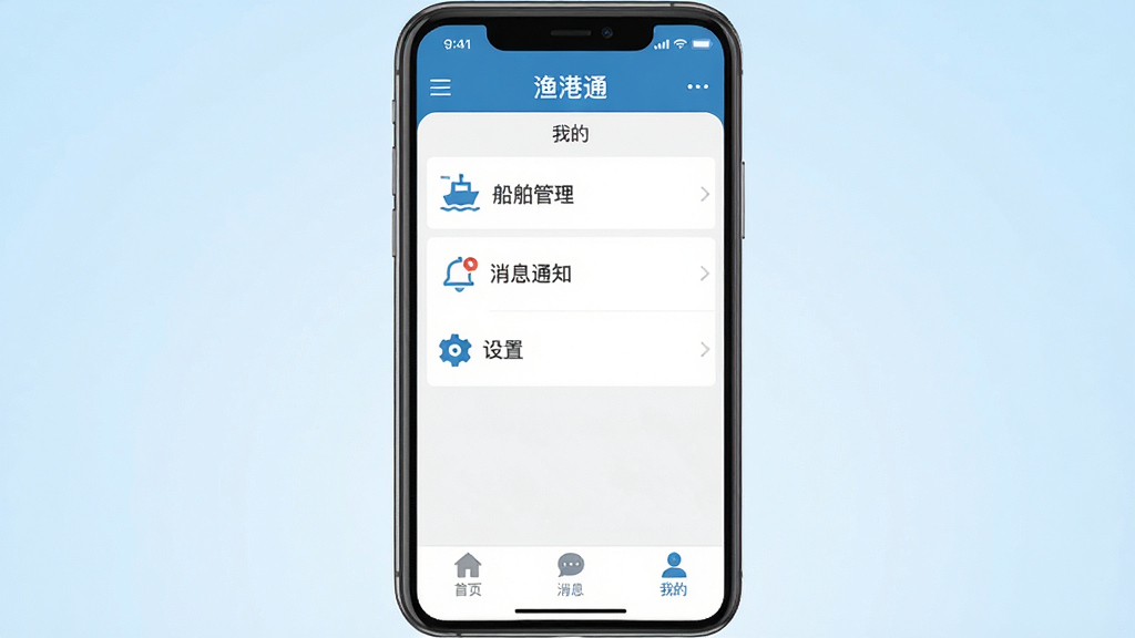 ���壺һ�������ֻ���Ļ��ʾ�����ͨ��APP�ġ��ҵġ�ҳ�棬ҳ�����������������������Ϣ֪ͨ���������á��Ȳ˵�����֣��ֻ�λ�ڻ������룬����Ϊ����ǳ��ɫ���䡣�Ű棺�����б�������ÿ���˵�����ͼ������֡���񣺱�ƽ����ƣ�ɫ��ͳһ��ϸ�ڣ���Ļ������ʾ�����ͨ���������ײ��С���ҳ��������Ϣ�������ҵġ����������������ʣ����壬�ɾ��޶���Ԫ�ء�