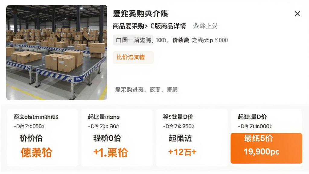 ���ɹ���������Ʒ������ȼ۽��棬�Ϸ�Ϊ��Ʒ��ͼ���·�����չʾ��ͬ��Ӧ�̵ļ۸�����������ó�ɫ������ʾ��ͼ�ѡ�������Ϣ�㼶���������ʸɾ�