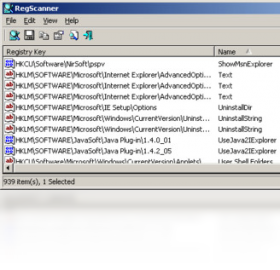 RegScanner1.9.2 ע�������ɨ�����н�ͼ