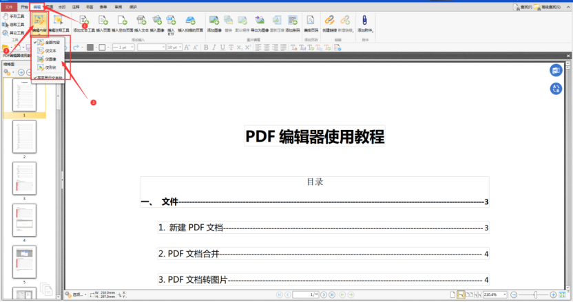 PDFת���༭�� ʹ�ü���